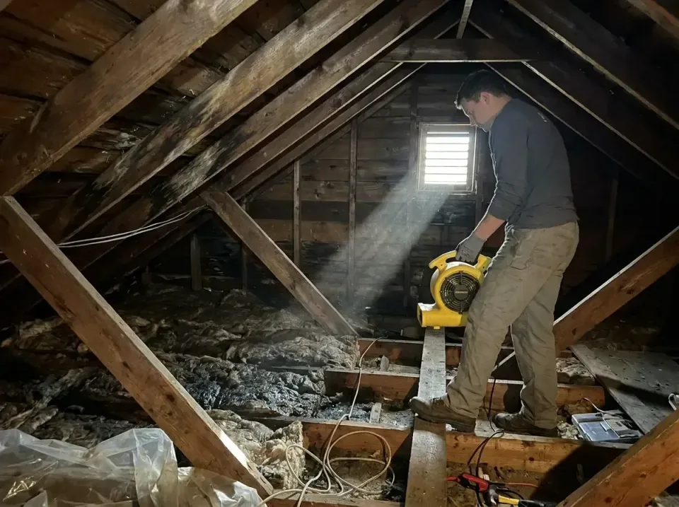 attic-water-damage-drying-proc-007 — frequently asked questions, Emergency Water Extraction & 24/7 Flood Response in Fairmon…